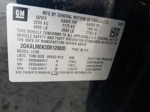 Photo 9 VIN: 2GKALMEK2D6128805 - GMC TERRAIN SL 