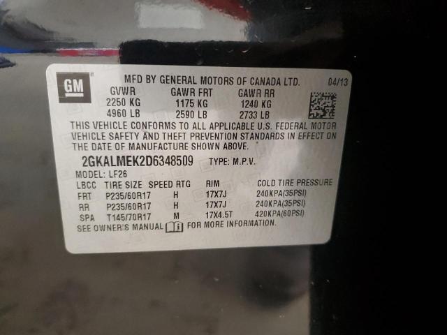 Photo 12 VIN: 2GKALMEK2D6348509 - GMC TERRAIN 