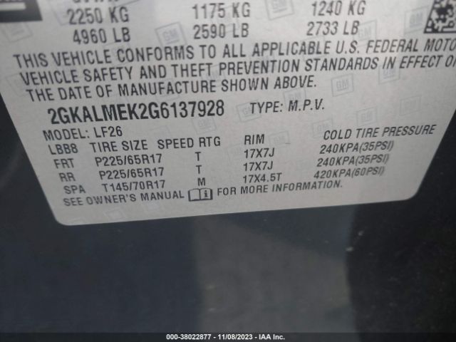 Photo 8 VIN: 2GKALMEK2G6137928 - GMC TERRAIN 