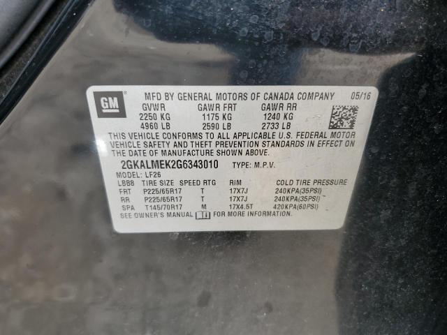 Photo 12 VIN: 2GKALMEK2G6343010 - GMC TERRAIN SL 