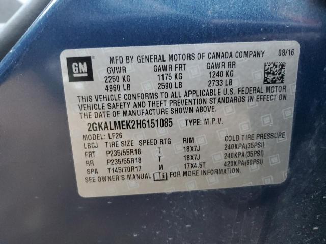 Photo 13 VIN: 2GKALMEK2H6151085 - GMC TERRAIN SL 