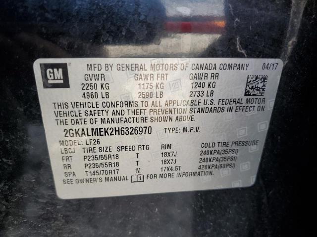 Photo 12 VIN: 2GKALMEK2H6326970 - GMC TERRAIN 