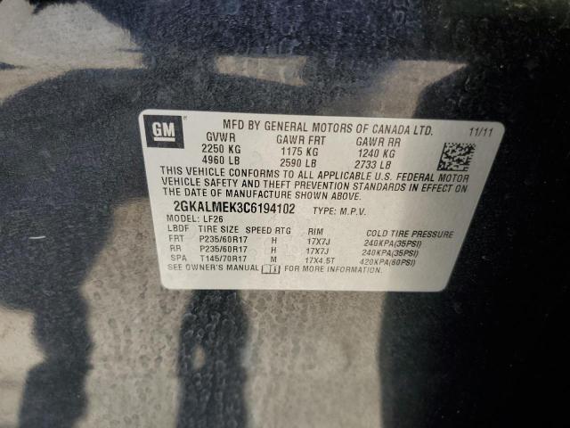 Photo 12 VIN: 2GKALMEK3C6194102 - GMC TERRAIN SL 