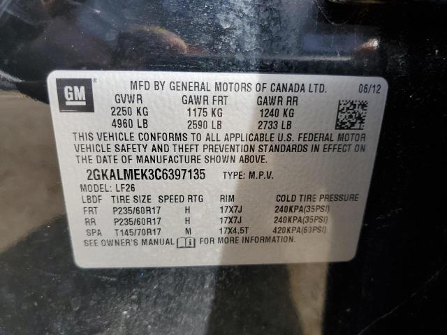 Photo 12 VIN: 2GKALMEK3C6397135 - GMC TERRAIN 