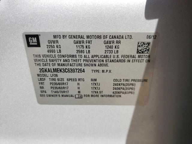 Photo 9 VIN: 2GKALMEK3C6397264 - GMC TERRAIN SL 