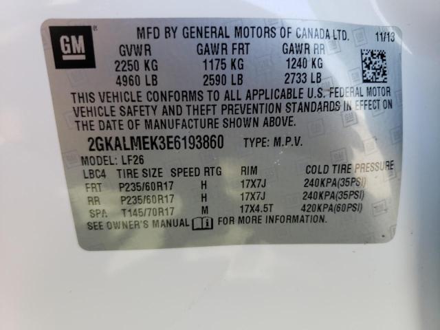 Photo 11 VIN: 2GKALMEK3E6193860 - GMC TERRAIN SL 