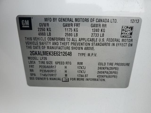 Photo 12 VIN: 2GKALMEK3E6212648 - GMC TERRAIN 