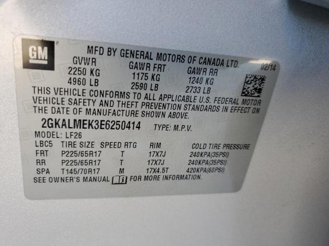 Photo 12 VIN: 2GKALMEK3E6250414 - GMC TERRAIN 