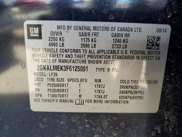 Photo 12 VIN: 2GKALMEK3F6125091 - GMC TERRAIN 