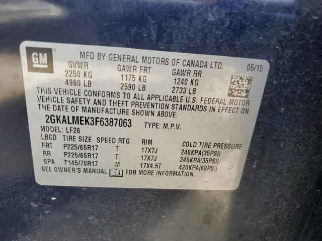 Photo 11 VIN: 2GKALMEK3F6387063 - GMC TERRAIN SL 