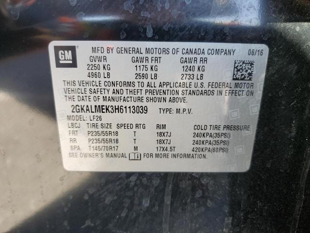 Photo 9 VIN: 2GKALMEK3H6113039 - GMC TERRAIN SL 