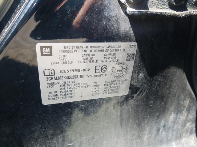 Photo 9 VIN: 2GKALMEK4D6293108 - GMC TERRAIN SL 