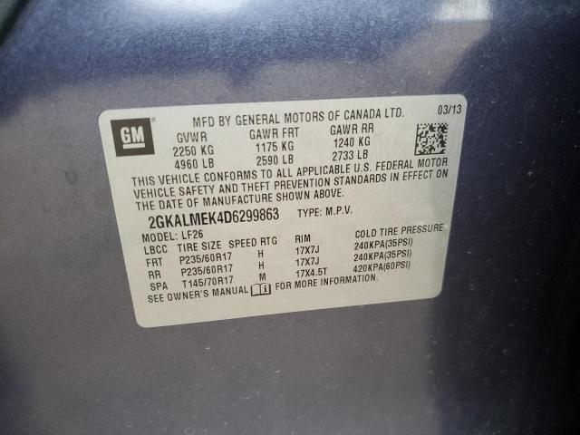 Photo 12 VIN: 2GKALMEK4D6299863 - GMC TERRAIN SL 