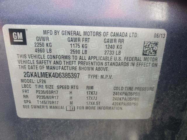 Photo 12 VIN: 2GKALMEK4D6385397 - GMC TERRAIN SL 