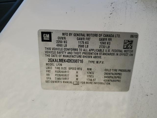 Photo 12 VIN: 2GKALMEK4D6398716 - GMC TERRAIN 