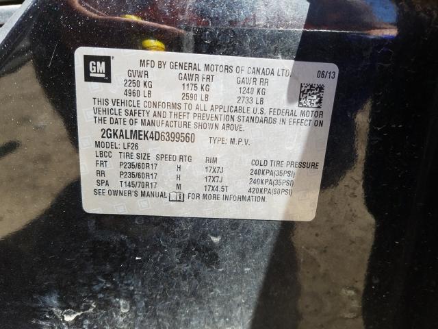 Photo 9 VIN: 2GKALMEK4D6399560 - GMC TERRAIN SL 