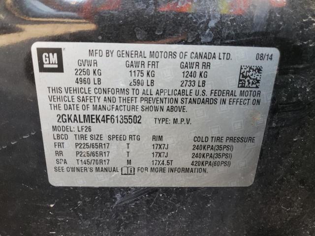 Photo 11 VIN: 2GKALMEK4F6135502 - GMC TERRAIN SL 