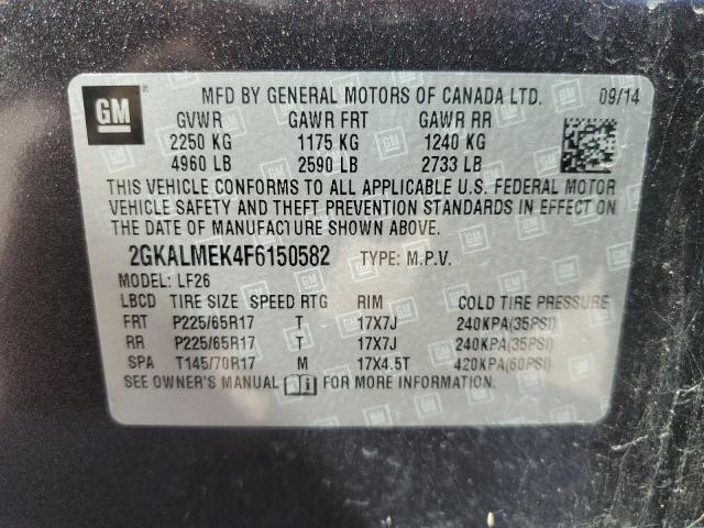 Photo 11 VIN: 2GKALMEK4F6150582 - GMC TERRAIN SL 