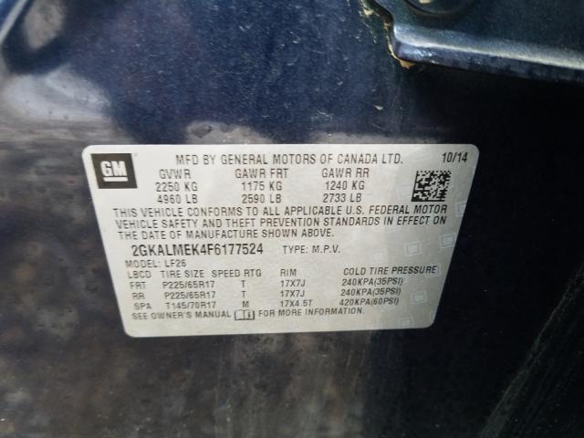 Photo 9 VIN: 2GKALMEK4F6177524 - GMC TERRAIN SL 