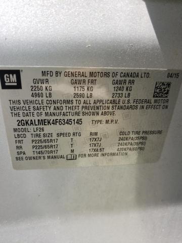 Photo 12 VIN: 2GKALMEK4F6345145 - GMC TERRAIN SL 