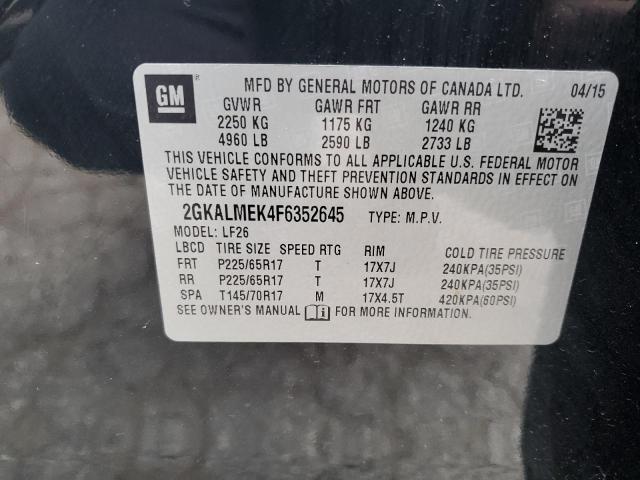 Photo 12 VIN: 2GKALMEK4F6352645 - GMC TERRAIN 