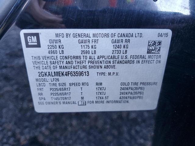 Photo 12 VIN: 2GKALMEK4F6359613 - GMC TERRAIN SL 