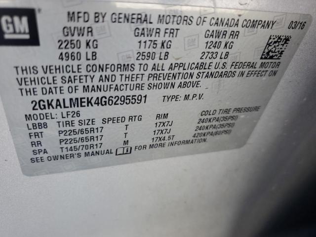 Photo 13 VIN: 2GKALMEK4G6295591 - GMC TERRAIN 