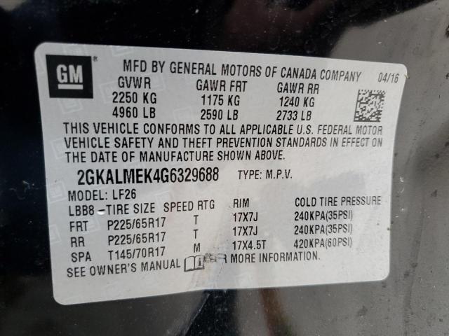 Photo 12 VIN: 2GKALMEK4G6329688 - GMC TERRAIN 