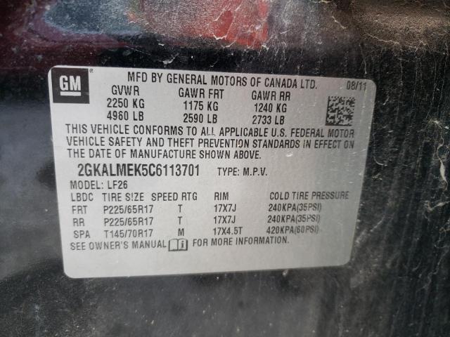 Photo 9 VIN: 2GKALMEK5C6113701 - GMC TERRAIN SL 