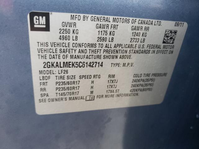 Photo 9 VIN: 2GKALMEK5C6142714 - GMC TERRAIN SL 