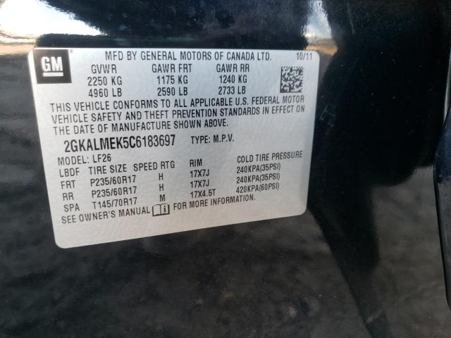 Photo 9 VIN: 2GKALMEK5C6183697 - GMC TERRAIN SL 