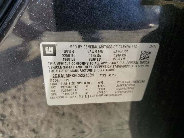 Photo 11 VIN: 2GKALMEK5C6234504 - GMC TERRAIN SL 