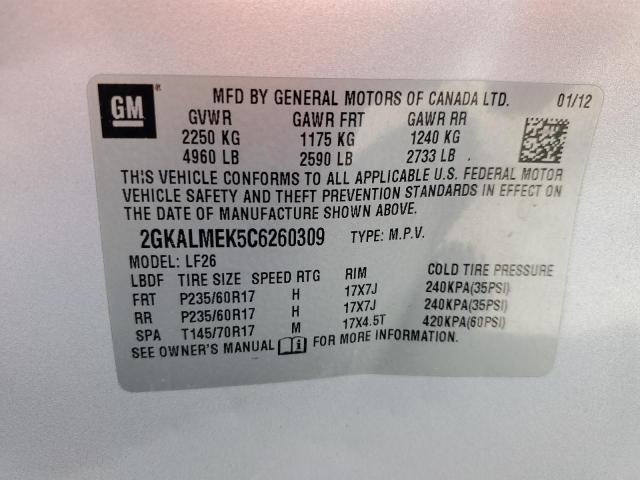 Photo 12 VIN: 2GKALMEK5C6260309 - GMC TERRAIN SL 