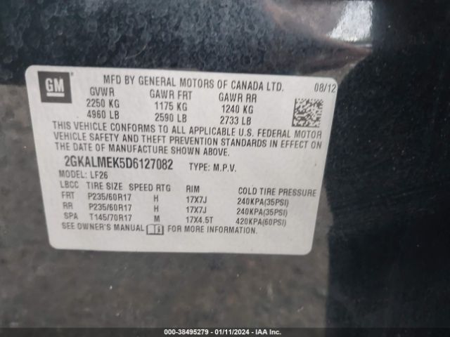 Photo 8 VIN: 2GKALMEK5D6127082 - GMC TERRAIN 