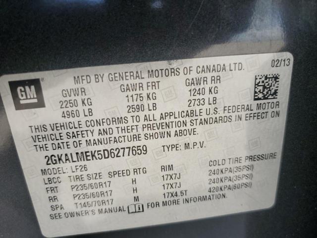 Photo 9 VIN: 2GKALMEK5D6277659 - GMC TERRAIN SL 