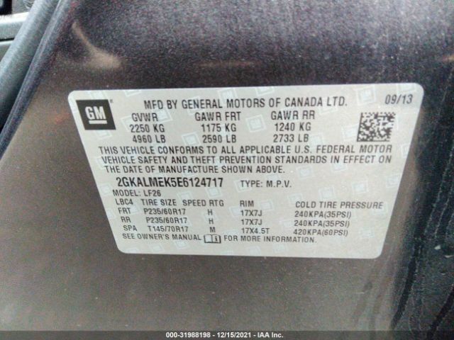 Photo 8 VIN: 2GKALMEK5E6124717 - GMC TERRAIN 