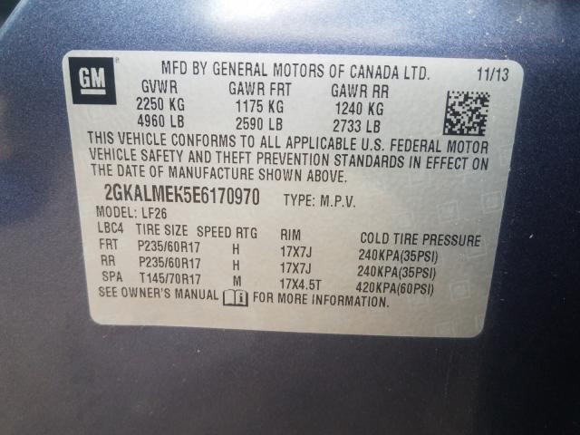 Photo 9 VIN: 2GKALMEK5E6170970 - GMC TERRAIN SL 