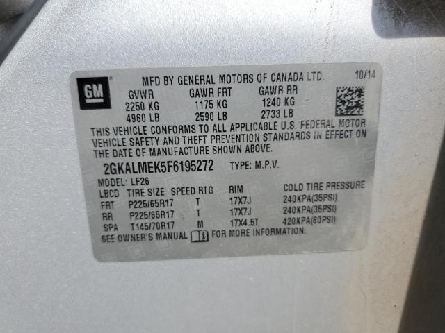 Photo 12 VIN: 2GKALMEK5F6195272 - GMC TERRAIN SL 