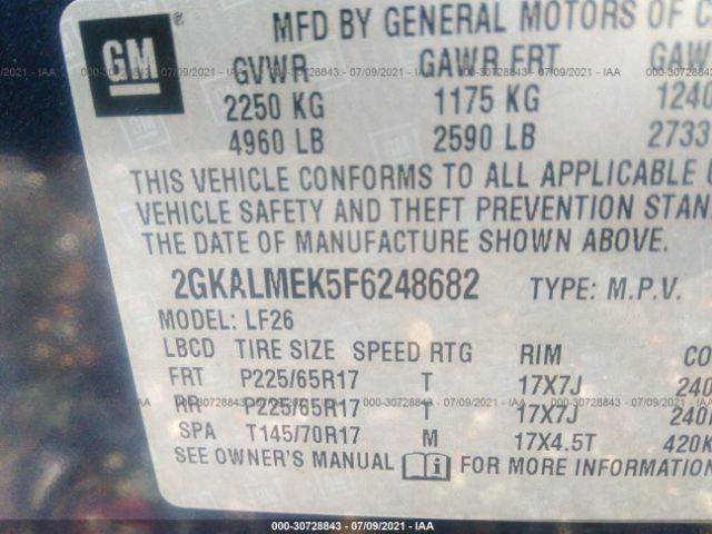 Photo 8 VIN: 2GKALMEK5F6248682 - GMC TERRAIN 