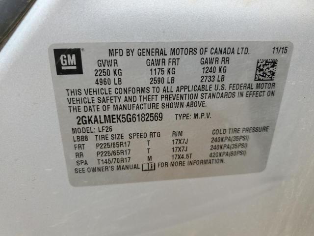 Photo 12 VIN: 2GKALMEK5G6182569 - GMC TERRAIN 