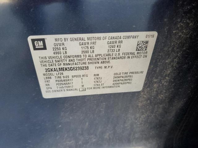 Photo 13 VIN: 2GKALMEK5G6239238 - GMC TERRAIN 