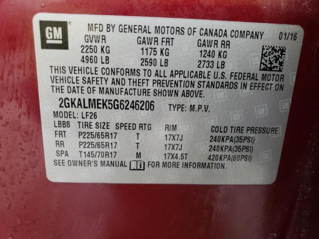 Photo 13 VIN: 2GKALMEK5G6246206 - GMC TERRAIN 