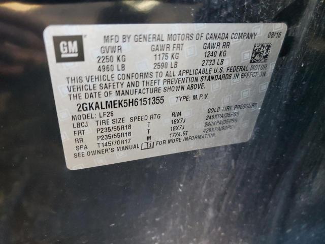 Photo 13 VIN: 2GKALMEK5H6151355 - GMC TERRAIN 