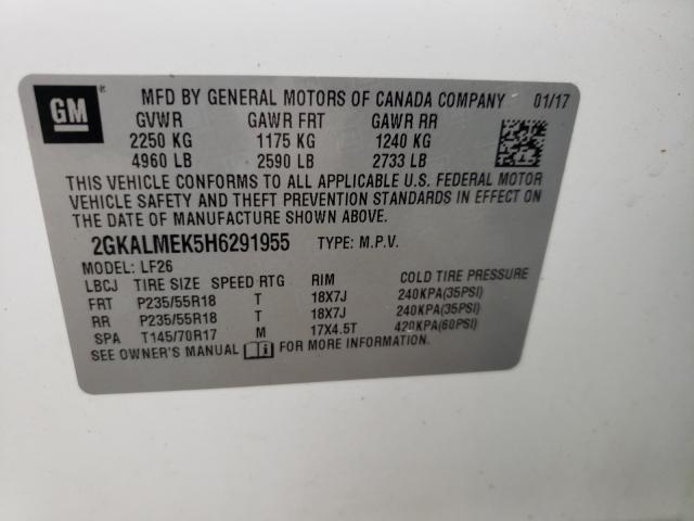 Photo 9 VIN: 2GKALMEK5H6291955 - GMC TERRAIN 