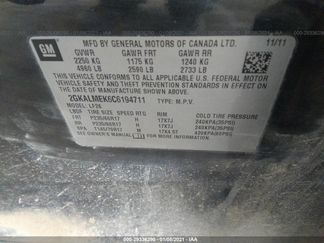 Photo 8 VIN: 2GKALMEK6C6194711 - GMC TERRAIN 