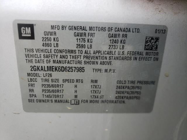 Photo 9 VIN: 2GKALMEK6D6257985 - GMC TERRAIN SL 