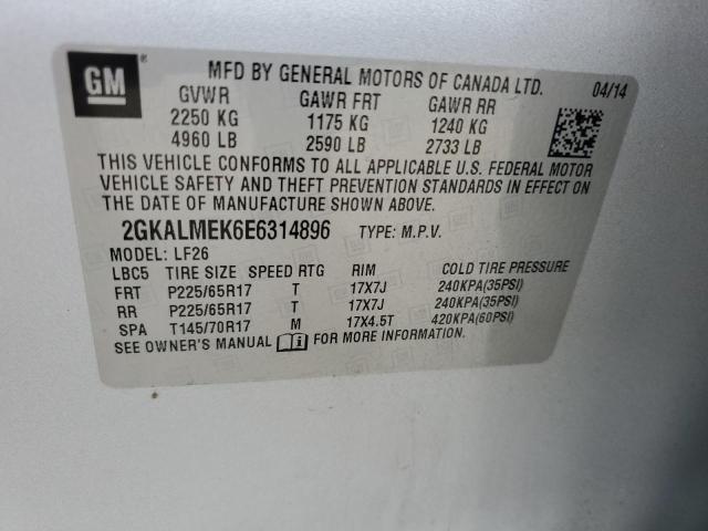 Photo 12 VIN: 2GKALMEK6E6314896 - GMC TERRAIN 