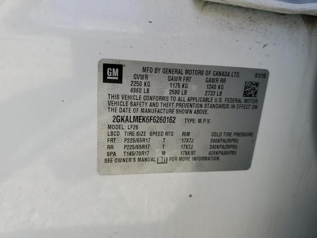 Photo 12 VIN: 2GKALMEK6F6260162 - GMC TERRAIN 