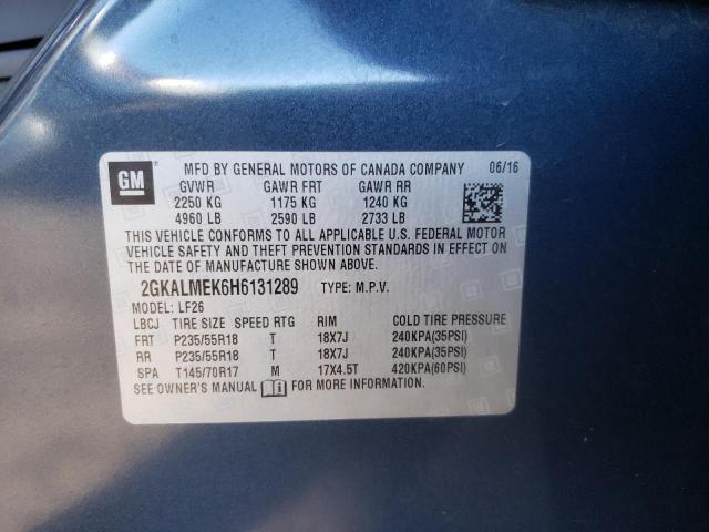 Photo 9 VIN: 2GKALMEK6H6131289 - GMC TERRAIN SL 