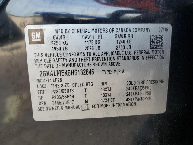 Photo 11 VIN: 2GKALMEK6H6132846 - GMC TERRAIN 